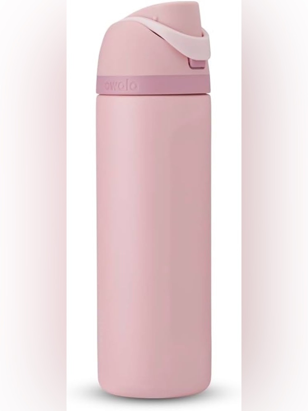 Owala Stainless Steel Water Bottle, 24 Oz, Rose Quartz Pink, Flip-Top Lid